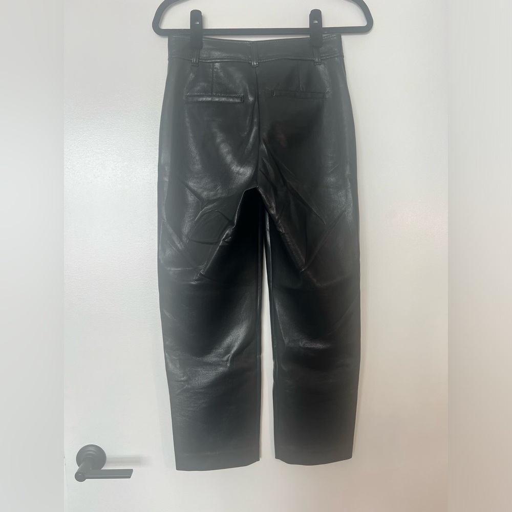 Aritzia Melina Faux Leather Pants in Black - Picture 2 of 3